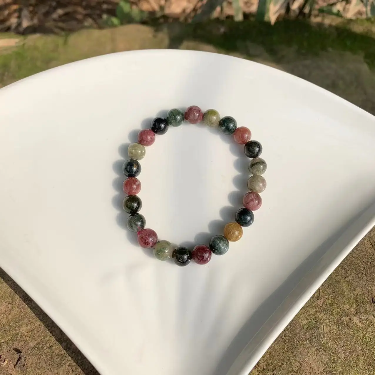 Natural Tourmaline Bracelet Genuine Beads Woman Man Gemstone Jewelry Bracelets on hand