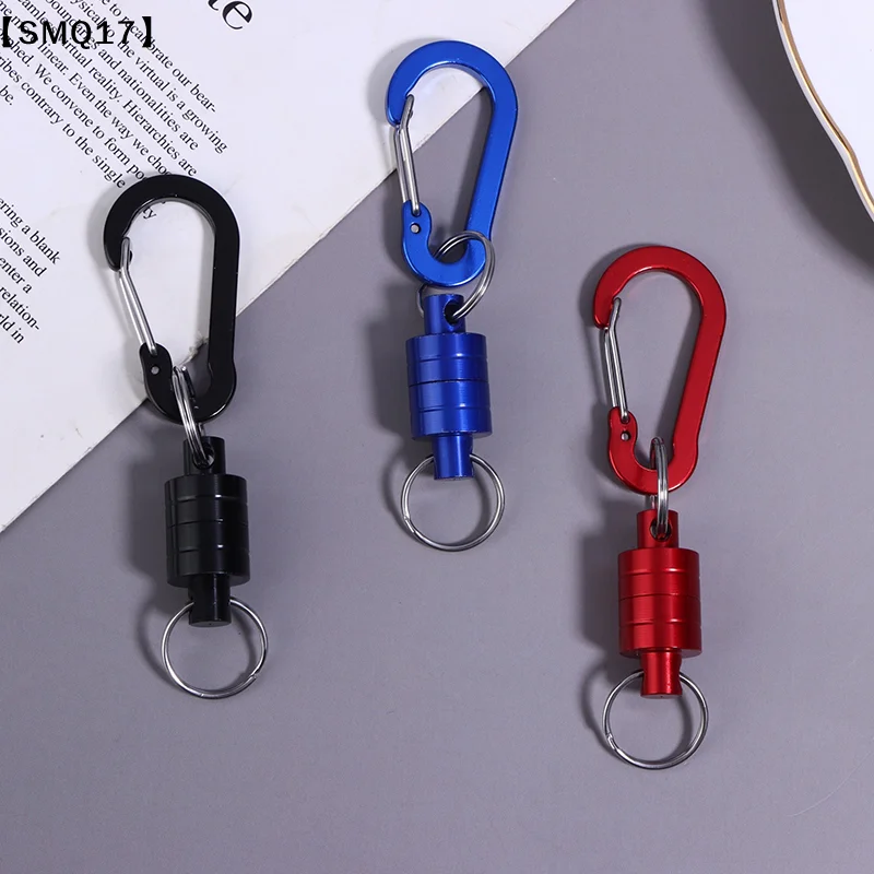 Fishing Hanging Buckle Magnetic Buckle With Keychain Carabiner Anti-falling Hanging Buckle Metal Strong Magnetic Buckle【SMQ】