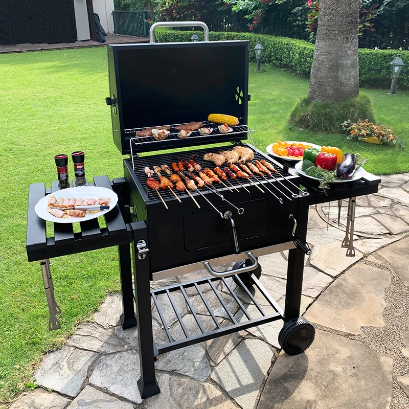 

Charcoal Grill Villa Courtyard Outdoor Queen Grill BBQ American Braise Grill