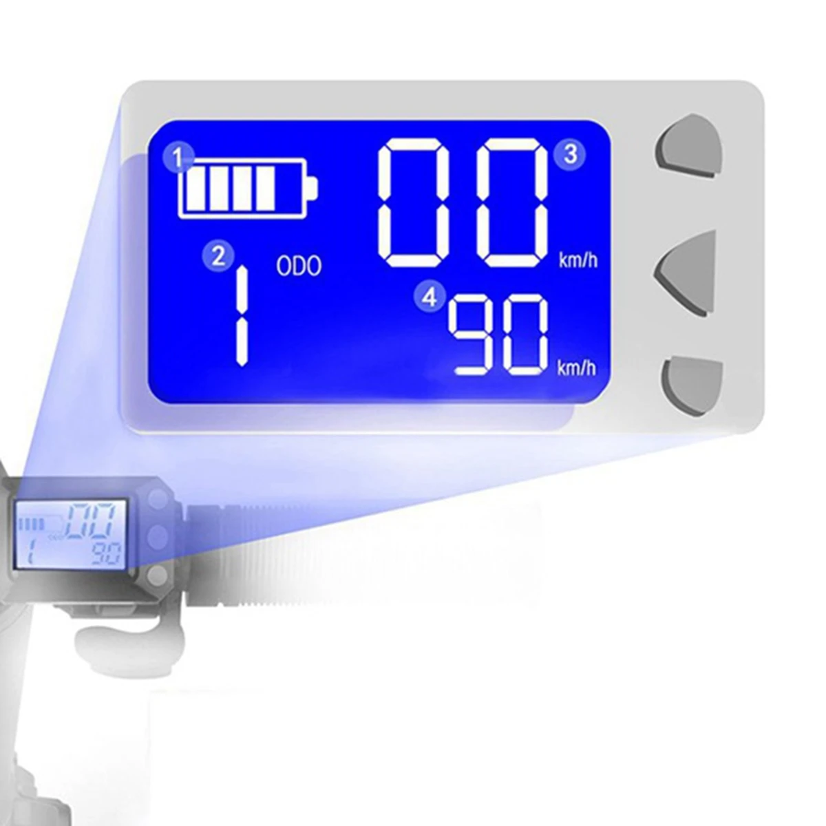 24V 36V Einstellbare Elektrische Roller Instrument Display Bildschirm Schalter Accelerator für 5,5 Zoll Roller Teile