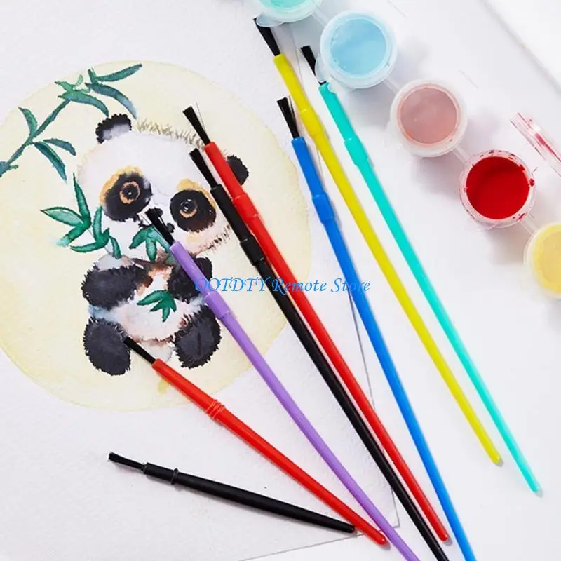 

50 Pcs Small Paint Brushes Nylon Hair Brush Artist Brush Watercolor Brushes