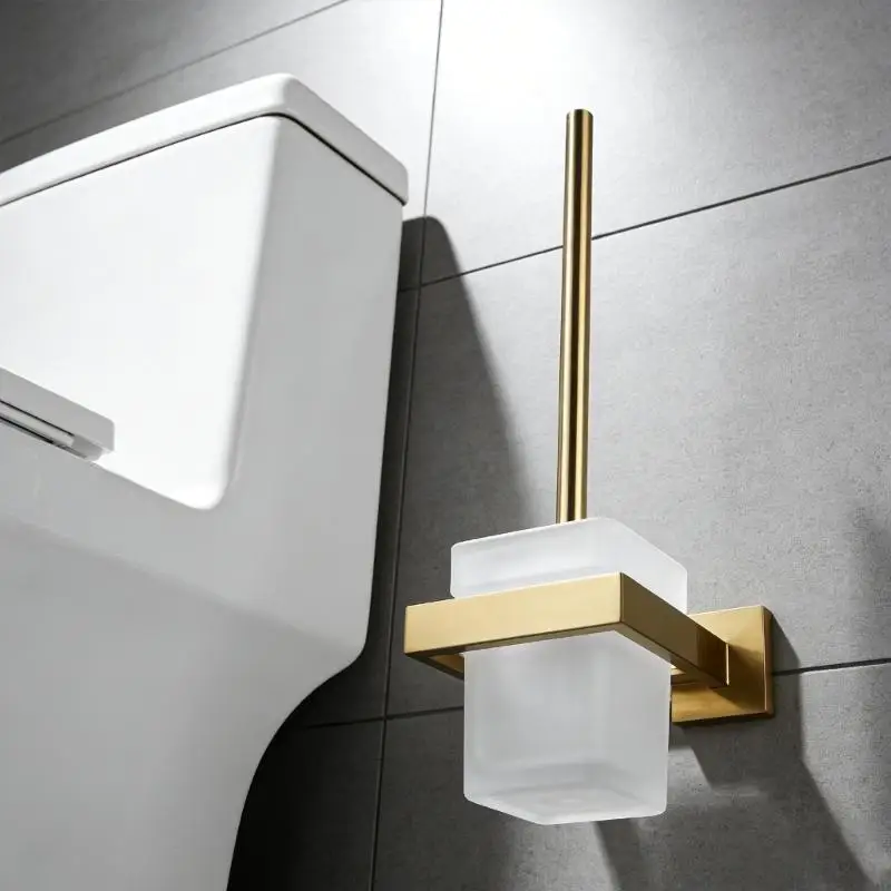 

Набор стальных квадратных щеток для унитаза Прочная конструкция Современный дизайн Эффективная чистящая насадка и нескользящая