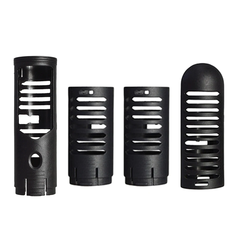 

4pc Heater Cover for Fish Tank Submersible Heating Rod Protector Durable Plastic Non Toxic Wear Resistant Suction Cups