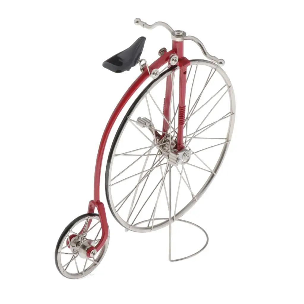 

Miniature Diecast Bike Toy Alloy Bicycle Model 1 10 Scale Vintage Desk Decor for Dollhouse Collection