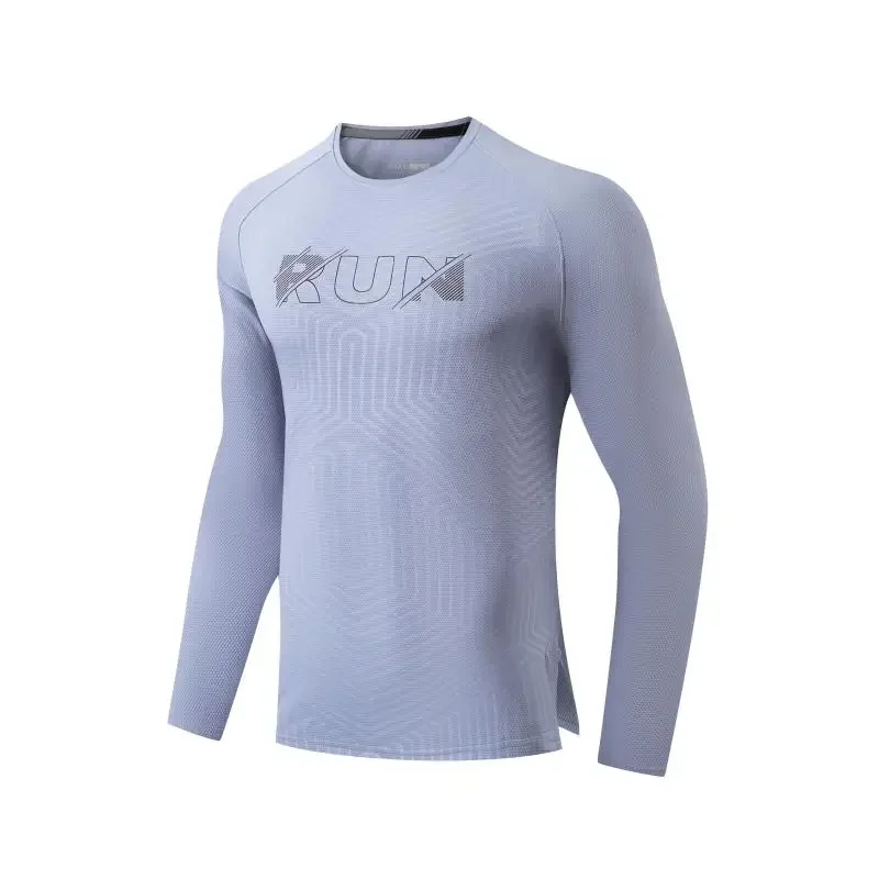 Men Bodybuilding Compression Clothing Training Top Autumn Gym Running Sweatshirts Jogging Long Sleeve T-Shirt Quick Dry Tee