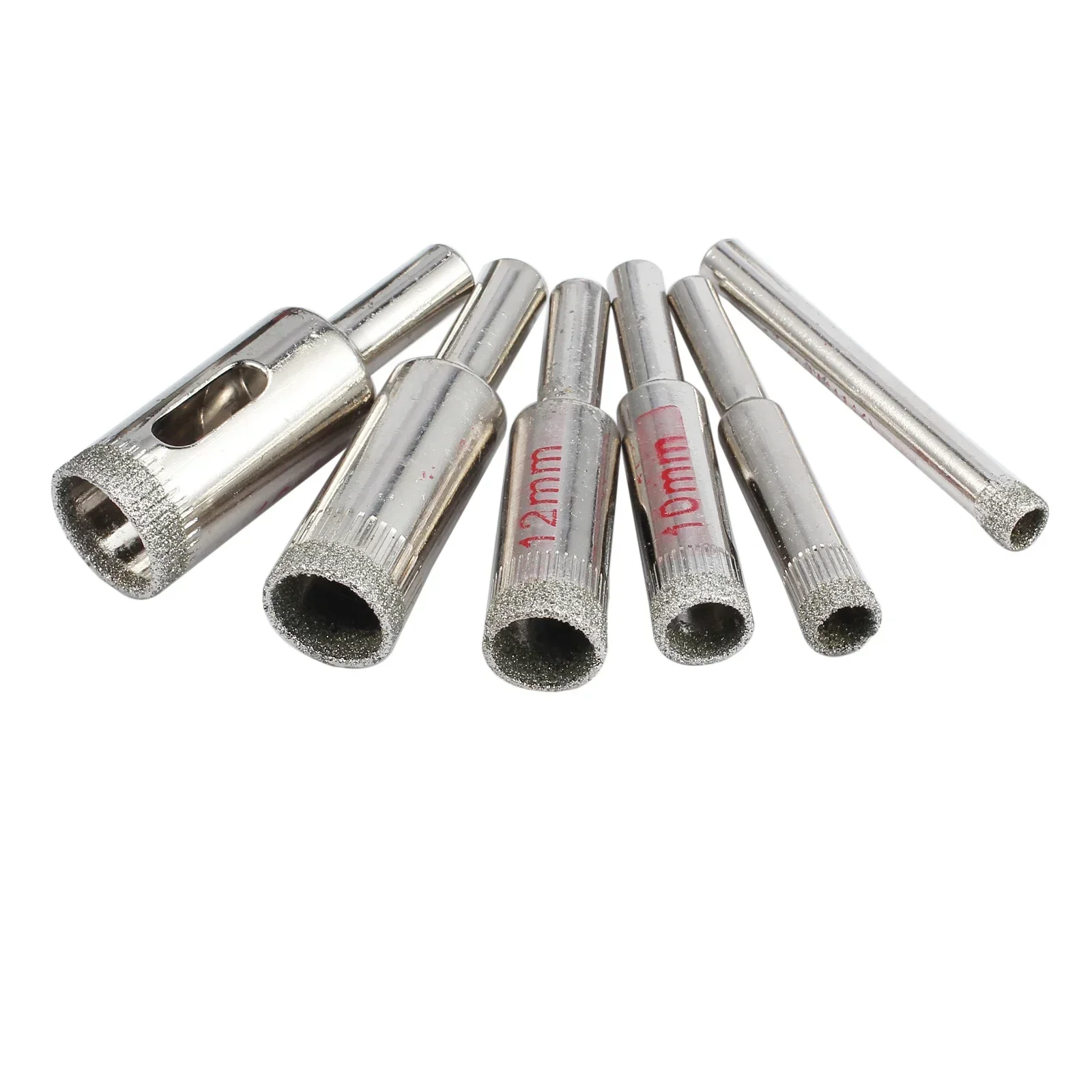 

15 шт. 6-50 мм алмазные корончатые сверла со стеклянным покрытием, керамические кольцевые пилы для плитки, сверла для электроинструментов, набор сверл по металлу