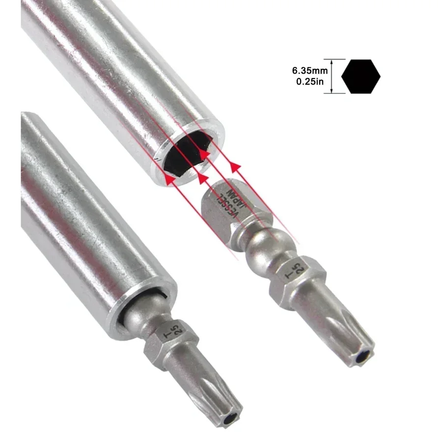 VESSEL IB11 Screwdriver Bits Set 11Pcs Impact Ball with Slide Case Screwdriver Replacement Bits Hand Tools torx screwdriver set