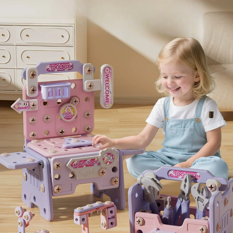 Trapano Elettrico Giocattolo per Bambini, Set di Attrezzi per Riparazioni con Cacciavite, Regalo per Bambini di 1 2 3 Anni, Gioco Multifunzionale per Sviluppare Abilità Manuali