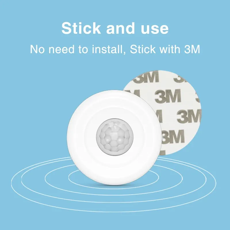 Tuya TY019 WiFi Smart PIR Motion Detection Sensor Security Burglar Alarm Sensor Smart Life App Control Support Alexa Google Home