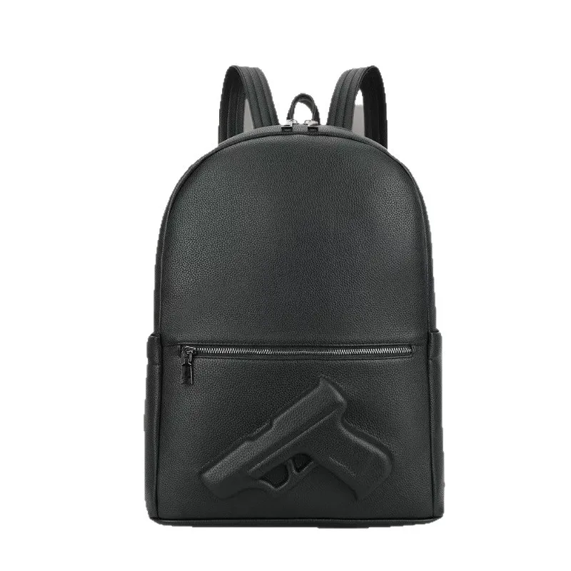 

2026 New Fashion Genuine Leather Men's Backpack Large Capacity 15" Laptop Travel Bag Men Cowhide Leather School Bag Casual Bag