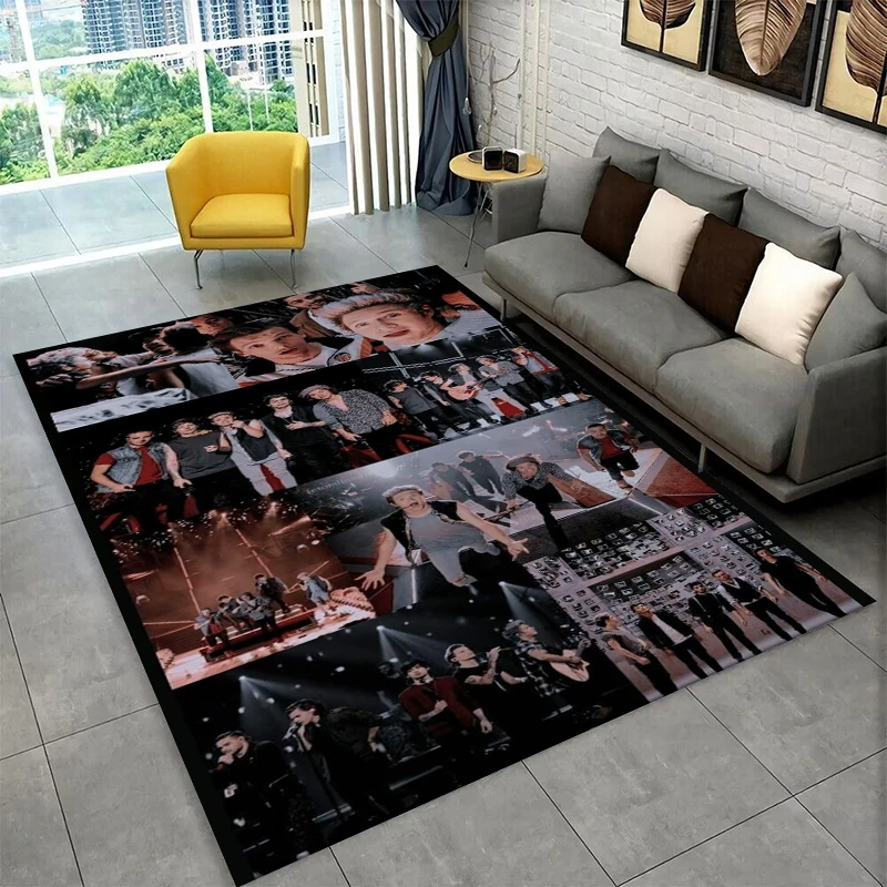 HD One D-Direction Singer 1D Non-Slip Area Rug for Living Room Bedroom Playroom,Decorative Carpet Floor Mat Home Decor Holiday
