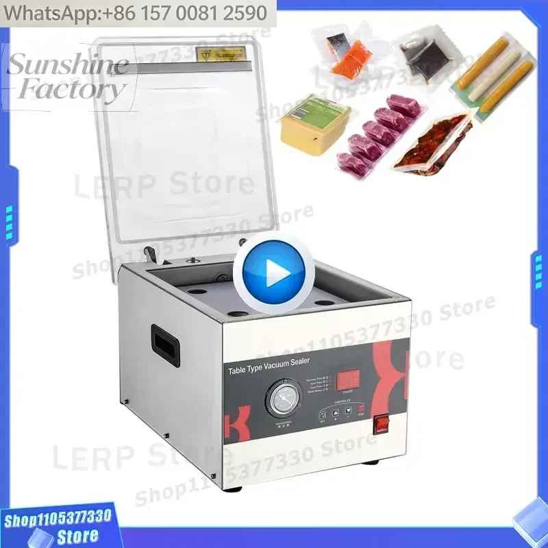 Bespacker DZ-260C Automatic Table Top Household Vacuum Nitrogen Flushing Foodsaver Vacuum Sealer Food Vacuum Sealing Machine