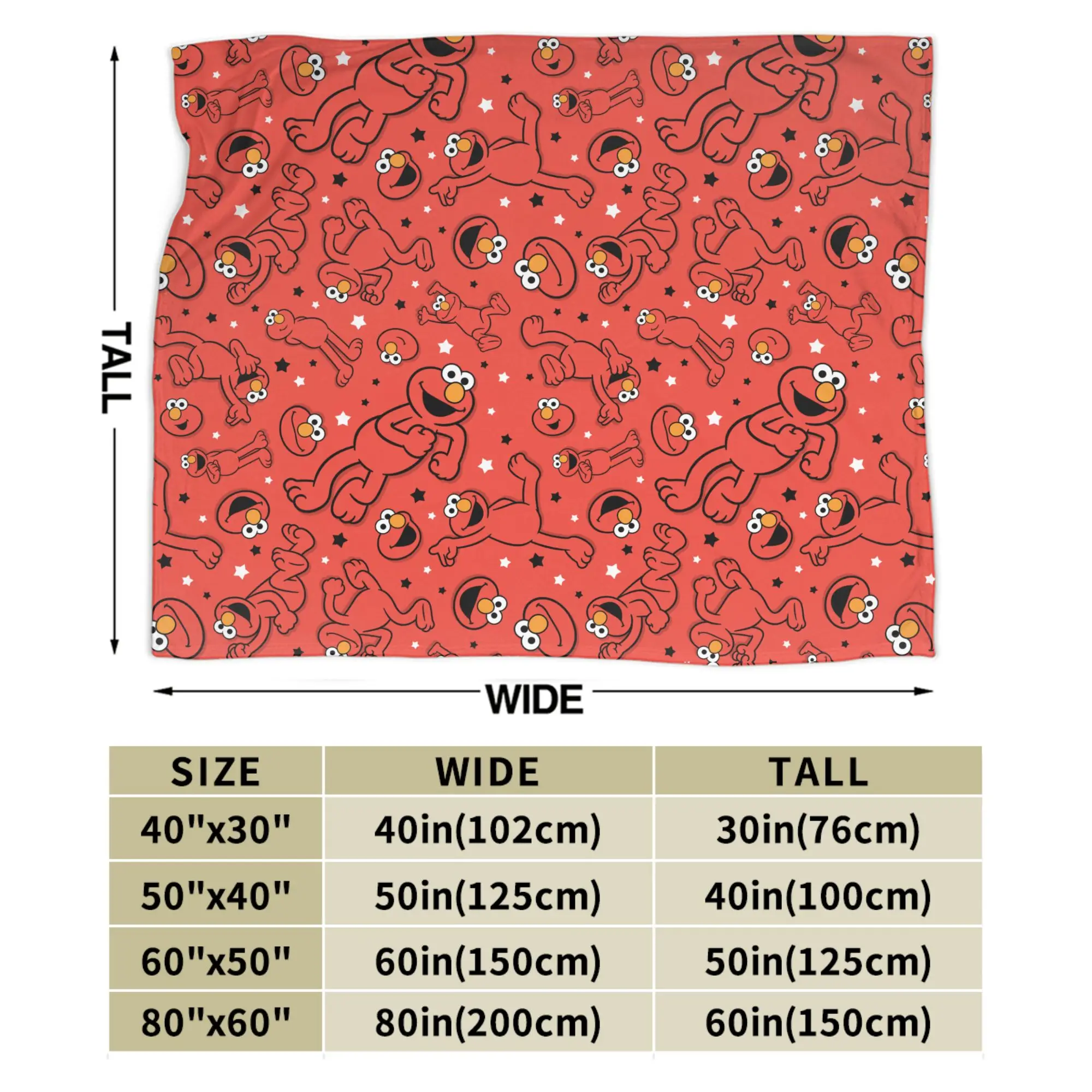 الأحمر الرقص إلمو نمط شارع السمسم بطانيات صوف الجدة رمي البطانيات ل أريكة الفراش صالة 125*100 سنتيمتر المفرش