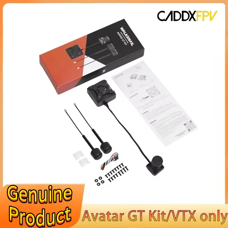 Caddx Walksnail Avatar GT KIT 1080P 100fps Max 2W VTX Gyroflow Dual Antennas Night Vision Starvis II Sensor Long Range