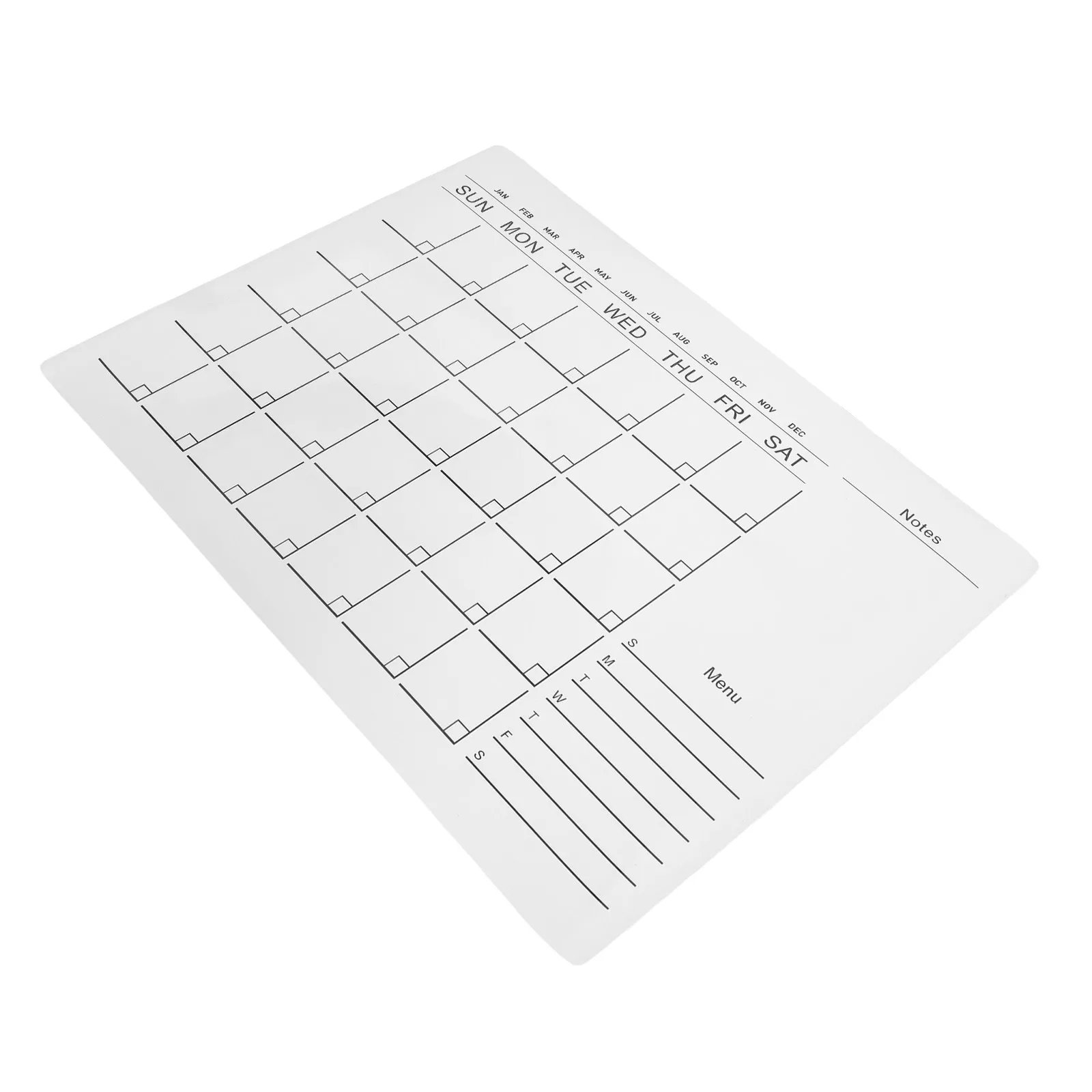 

Reusable Dry Erase Wall Calendar Sticker 12x16 Inch Self Adhesive Flexible Whiteboard Planner Erasable Monthly Organizer for Any