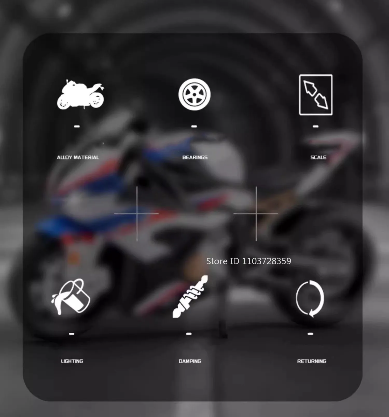 1:12 RRS1000 S1000RR Spielzeugmodell Motorräder Legierung Diecast Motorräder Stoßdämpfung Vorderrad Lenkung Gummireifen Jungen Geschenk – Detail 14