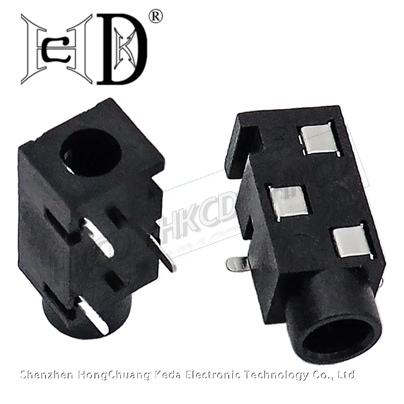 50PCS 3.5MM Headphone Jack PJ-320B Audio Video Female Dual Channel Stereo Jack Socket Stereo Solder Panel Mount PJ320 PJ325