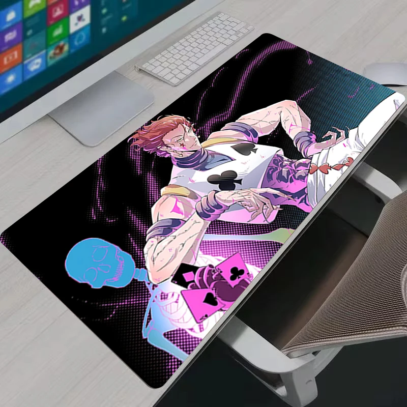 H-Hunter X Hunter Anime Gaming Mouse Pad Waterproof Desk Mat Non Slip Rubber Base Computer Laptop Table Decor Office