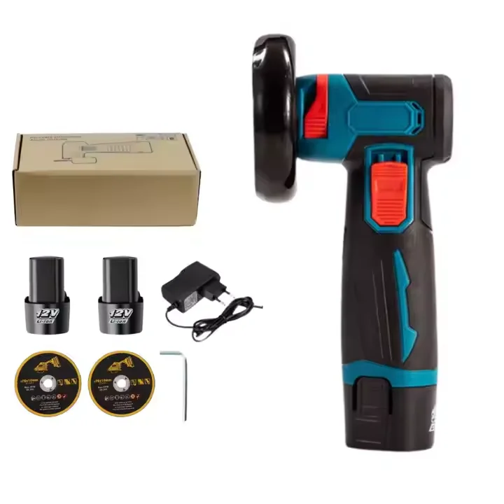 

12V Portable Lithium Brushless Small Polisher Hand DIY Polishing Machine Rechargeable Cordless Mini Electric Angle Grinder