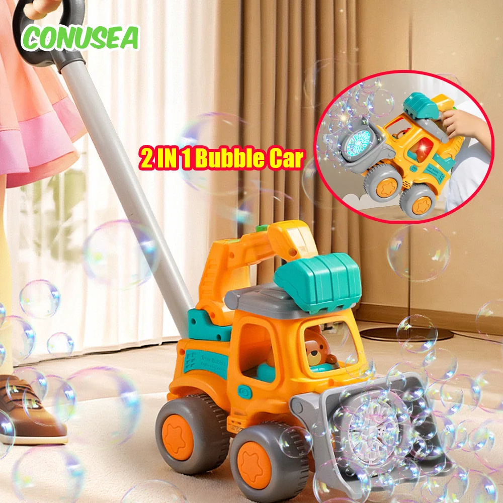 Kids Toys Tank Trolley Bubble Gun Machine Automatically Electric Soap Bubbles Car Outdoor Games Children Toys for Girls Gift