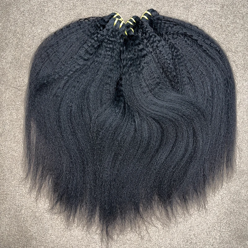 15A Volledige Kinky Straight Peruaanse Haar Weave Bundels 100% Ruwe Menselijk Haar Bundel Virgin Extensions Voor Vrouwen Yaki Bundels