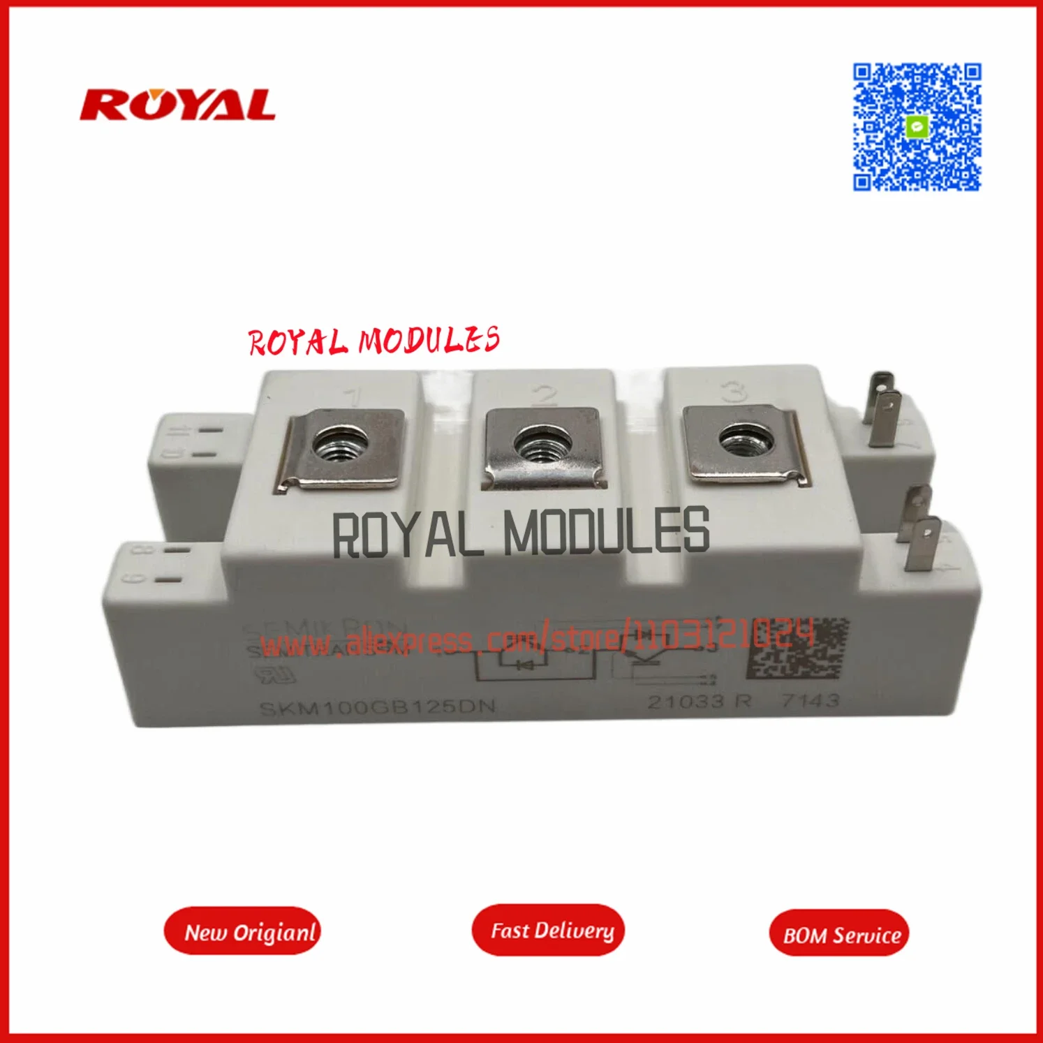 SKM100GB125DN New IGBT MODULE