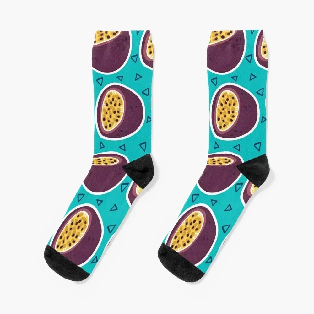 

Passion fruit pattern Socks custom Novelties funny gift man Socks Woman Men's