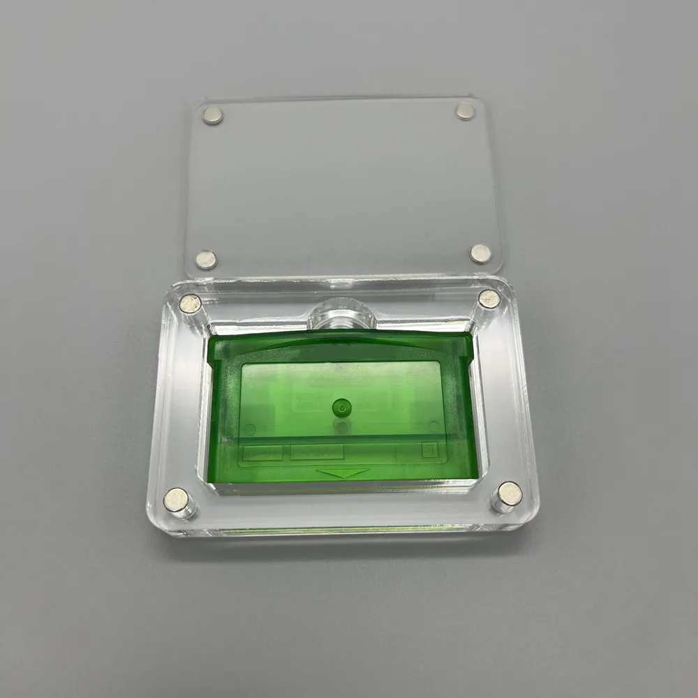 One slot High transparency Acrylic Magnetic suction cover Games Storage Box Hard Shell cartridge Case for GameBoy ADVANCE GBA