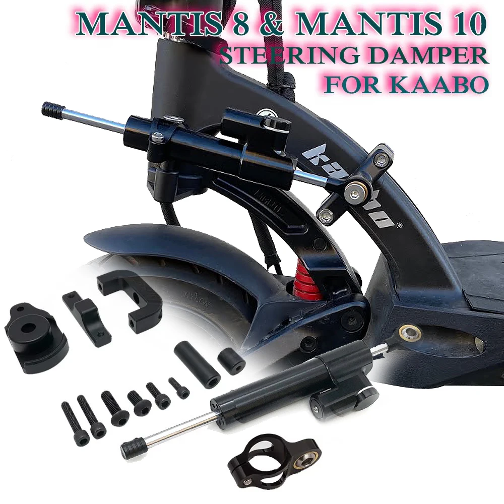 CNC Stabilizer Damper Steering Mount Mounting Bracket 10inch Electric Scooter Parts Accessories For KAABO Mantis 8 Mantis 10