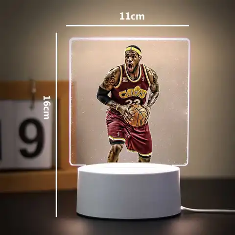 बास्केटबॉल खिलाड़ियों के लिए 3D इल्यूजन नाइट लैंप, गेम रूम की सजावट के लिए, बच्चों के जन्मदिन का उपहार 8 best sales 3डी भ्रम रात की रोशनी - №8