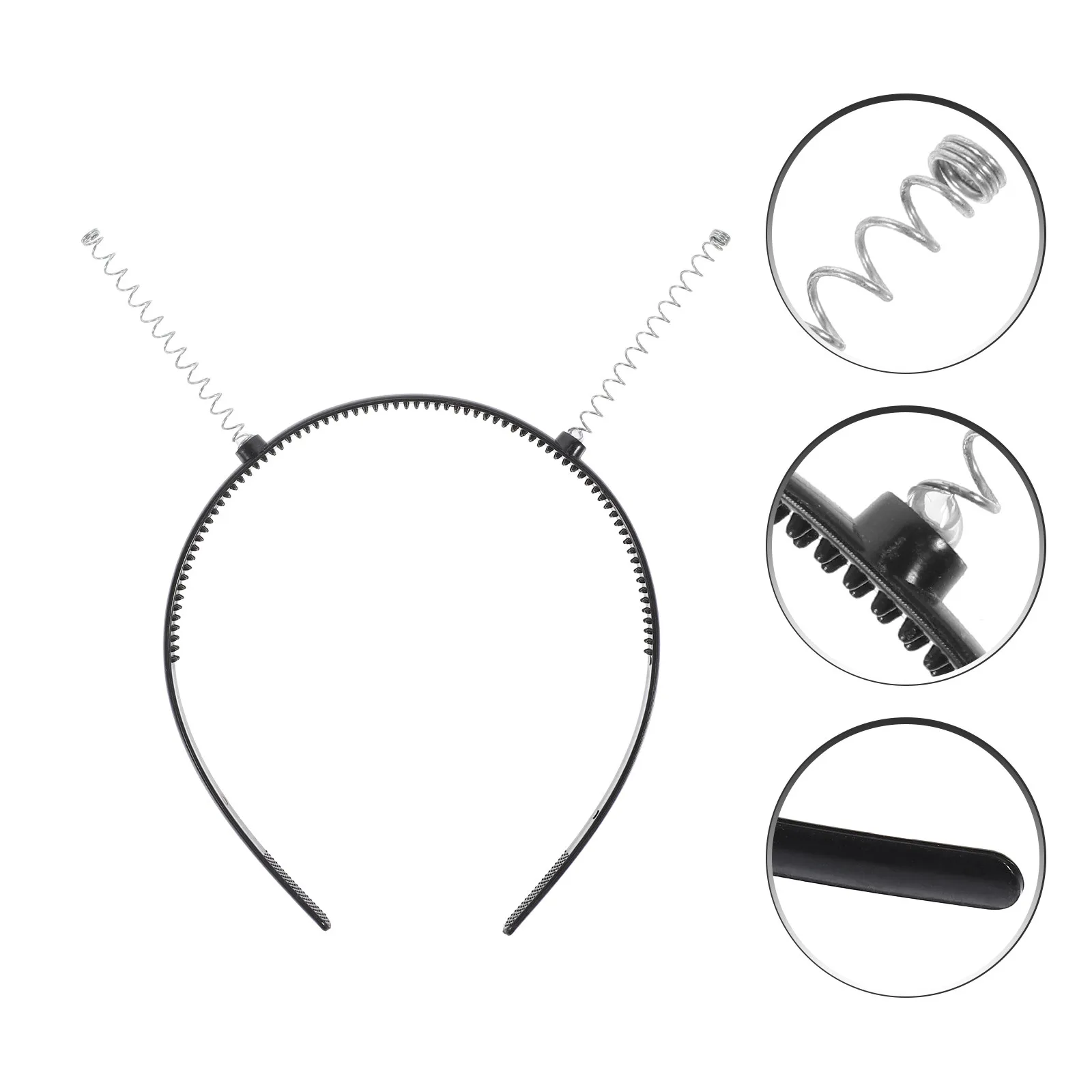 

6Pcs Hairband Frames DIY Headband Kits Plastic Headbands Teeth Combs Non-Slip Workout Hairbands Face Wash Spa Hair Comb Headband