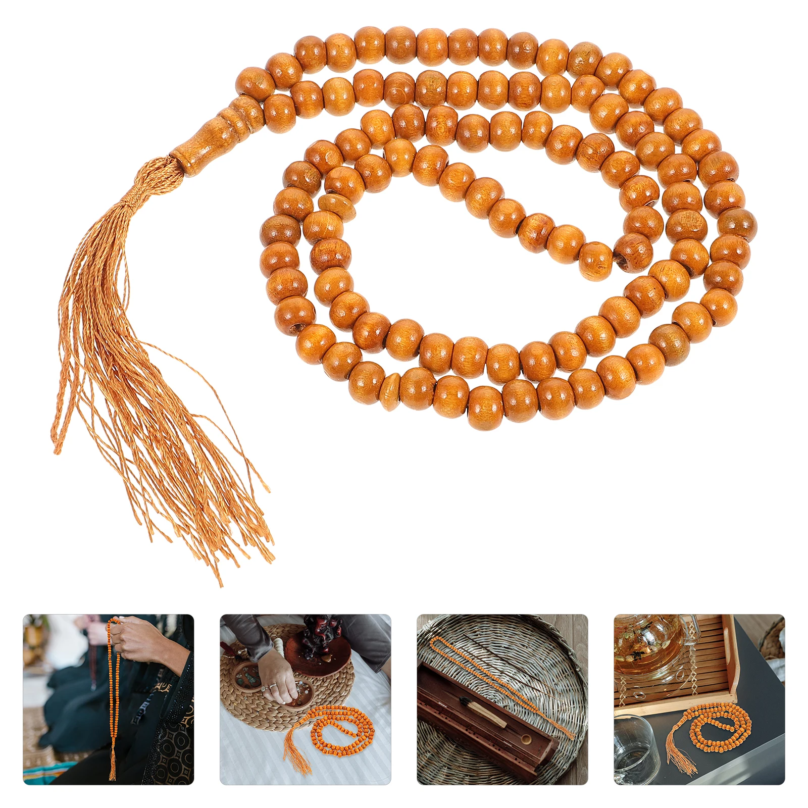 

Crystal Beads Islamic Rosary Muslim Praying Bead Premium Material Long Lasting Suitable Festival Daily Use Hanging Decorative