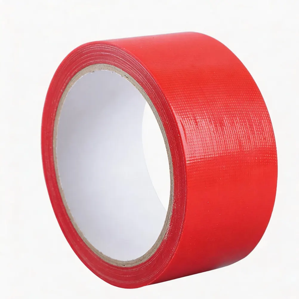 Red 5Cm X 1 High Strength Polyester Cloth Tape Waterproof Electrical Insulation Corrosion Resistant Heat Resistant Strong