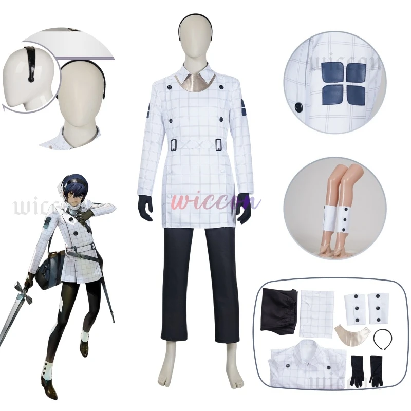 Game Metaphor ReFantazio Will Cosplay Costume Captain Travelling Boy Men White Uniform Suit Halloween Carnival Party Outfits