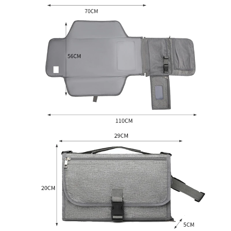 Portable Baby Diaper Changer Changing Pad for Baby Mattress Newborn Changing Pads & Covers Outdoor Travel Folding Diaper Bag