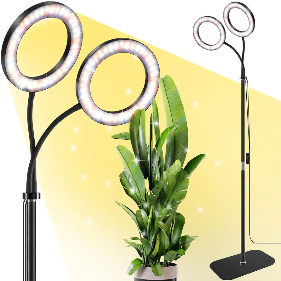 

Head Grow Light for Indoor Plants Full Spectrum Plant Light with 16.568 for Growing Large Tall Plants Equipment with 3 9 12hour
