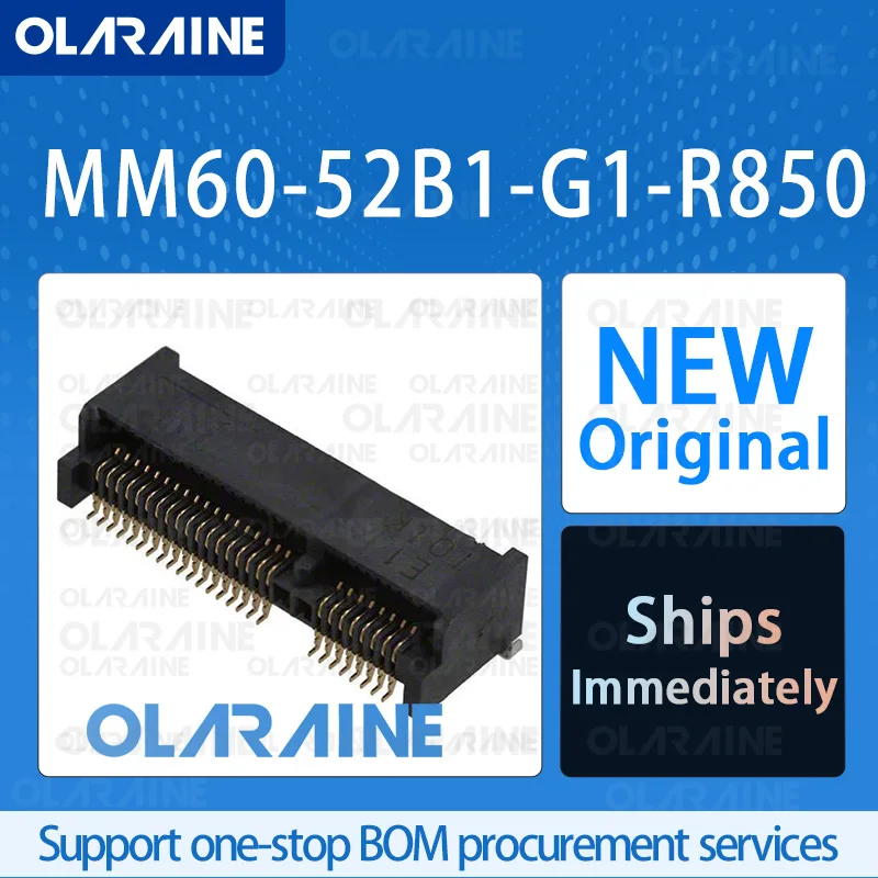 

10/50/100Pcs MM60-52B1-G1-R850 100% brand new and original IC chip PCI Express/Connector 52 Position