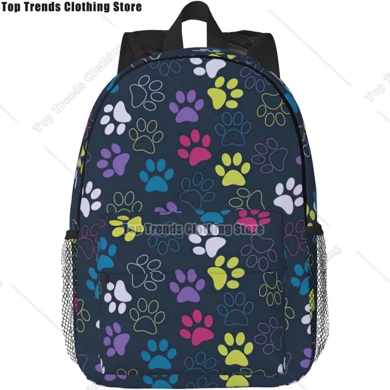 Cute Dog Paw Print Adults Backpack Lightweight Backpacks For Hiking Work Laptop Backpack Men Women