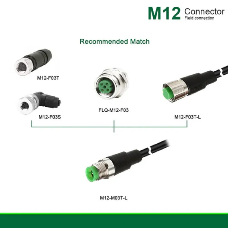 Pre-Wired M12 3PIN 4PIN Straight Connectors With 2M//5M PVC Line And Cables