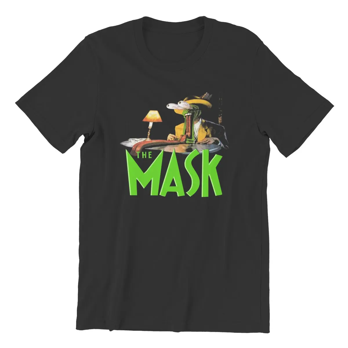 The Mask Jim Carrey 80s humor film Unisex T-Shirt for Men Pure Cotton printed funny Tee Shirt  Tops Gift Idea