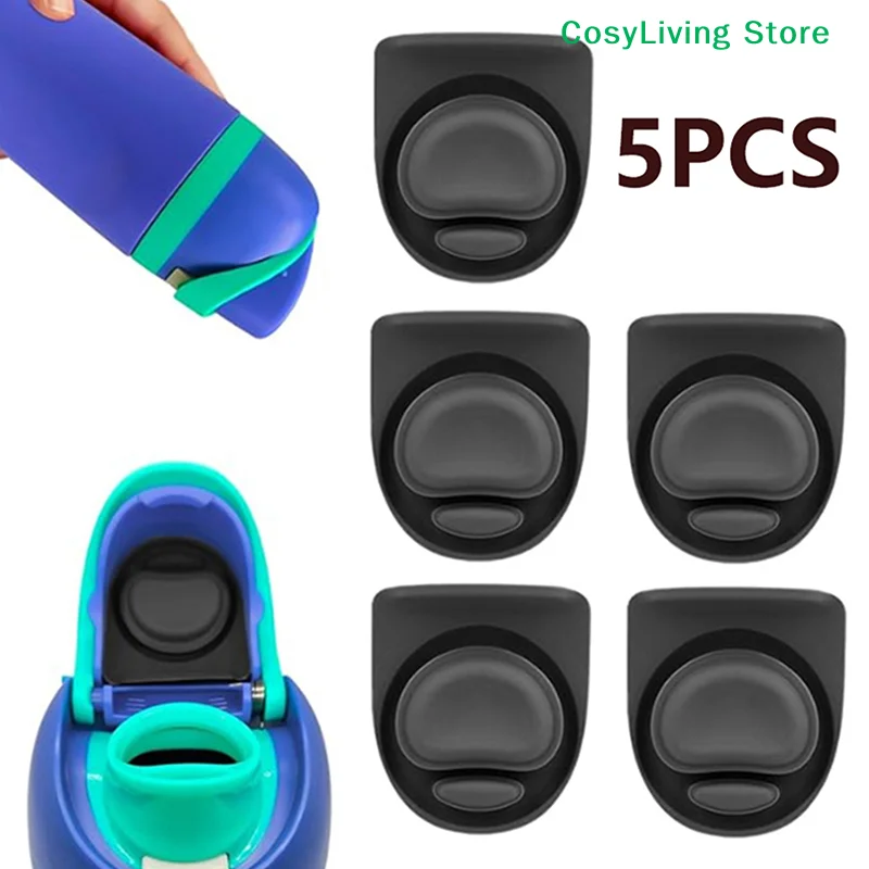 5Pcs Silicone Anti-Spill Lid Stopper Replacement Stopper For Owala Free Sip Water Bottle Top Lid Compatible With Owala FreeSip