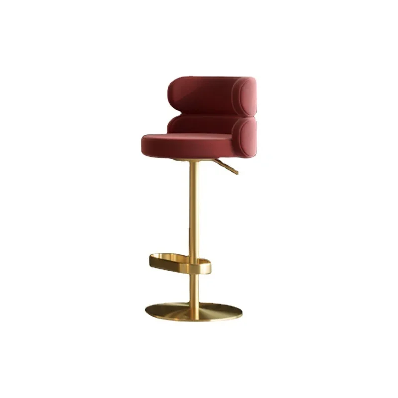 

Luxury modern stainless steel gold lift rotating bar stool for family hotel restaurants or with leather dining table and chairs