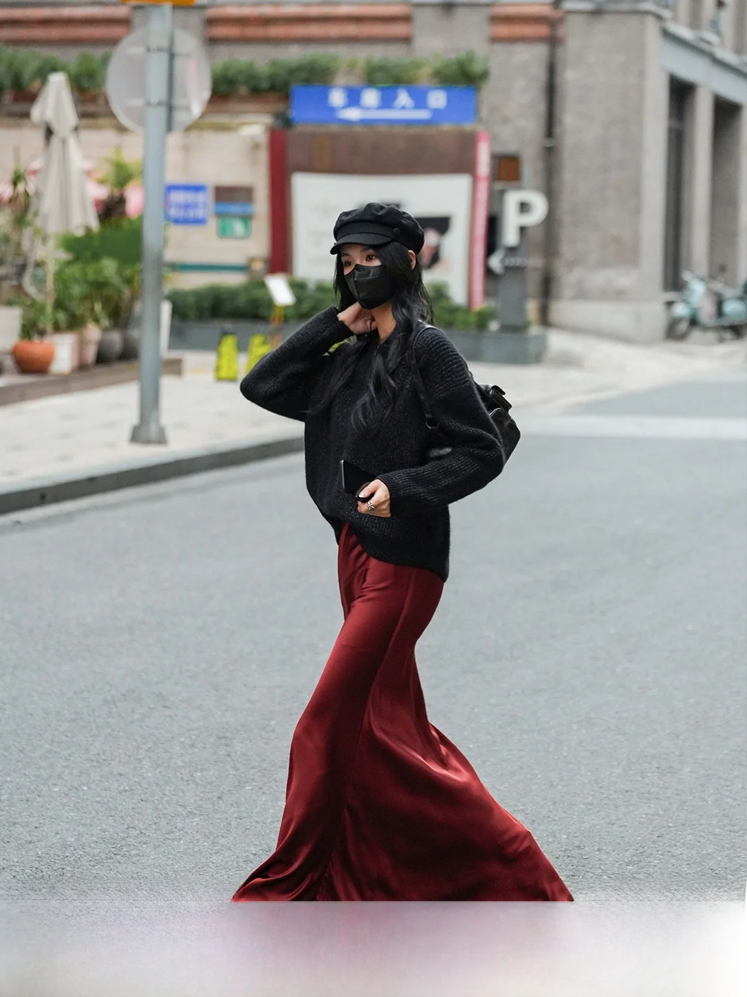 

Luna7xi Women's Bla ort V-Ne Knitted Sweater Thi Warm Winter Faion Slimming Sle Long Sve Wool Blend Top