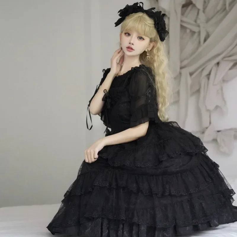 Full Iris Love Lolita Original Elegant Spring and Summer Retro Slimming Jsk Dress Lolita Princess Dress