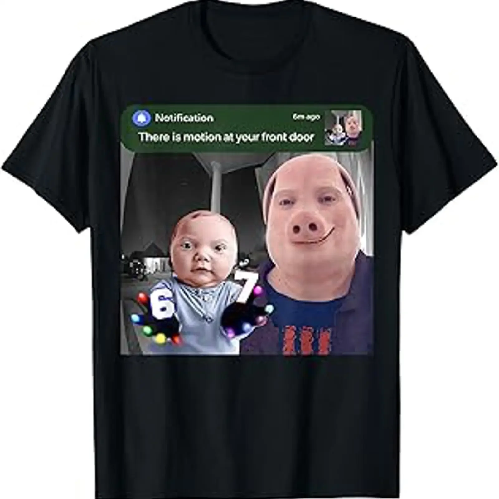 There is Motion At Your Front Door John Pork and Ai Baby T Shirt vintage Washed designer clothes Top For Everyday Wear