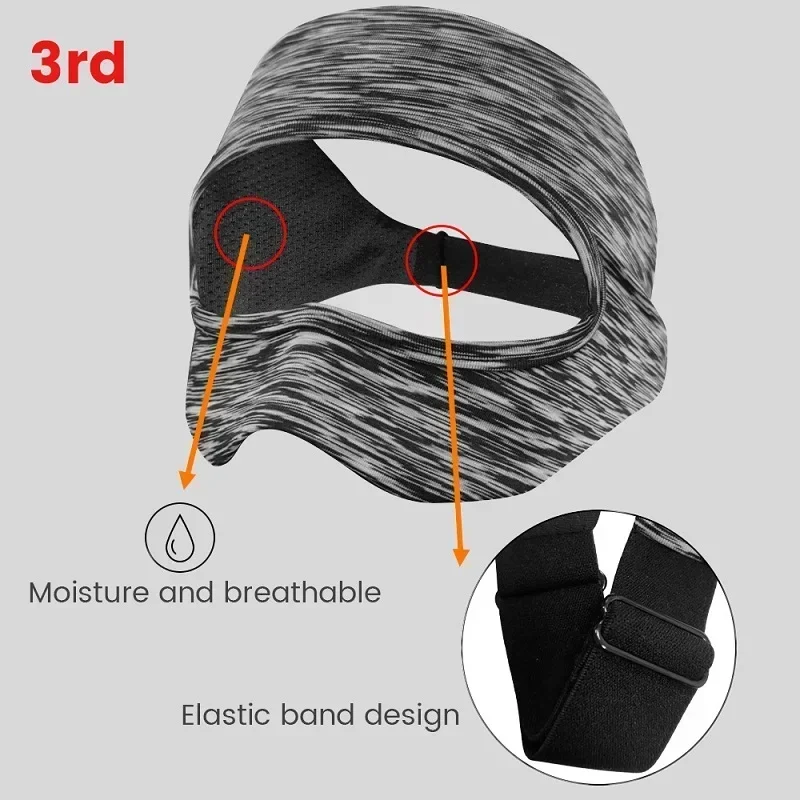 Couverture de masque pour les yeux respirante, bande de sueur, coussretours facial pour Quest 3, 2/1, HTC Vive, réalité virtuelle, accessoire VR universel pour PS Vinter, Pico 4