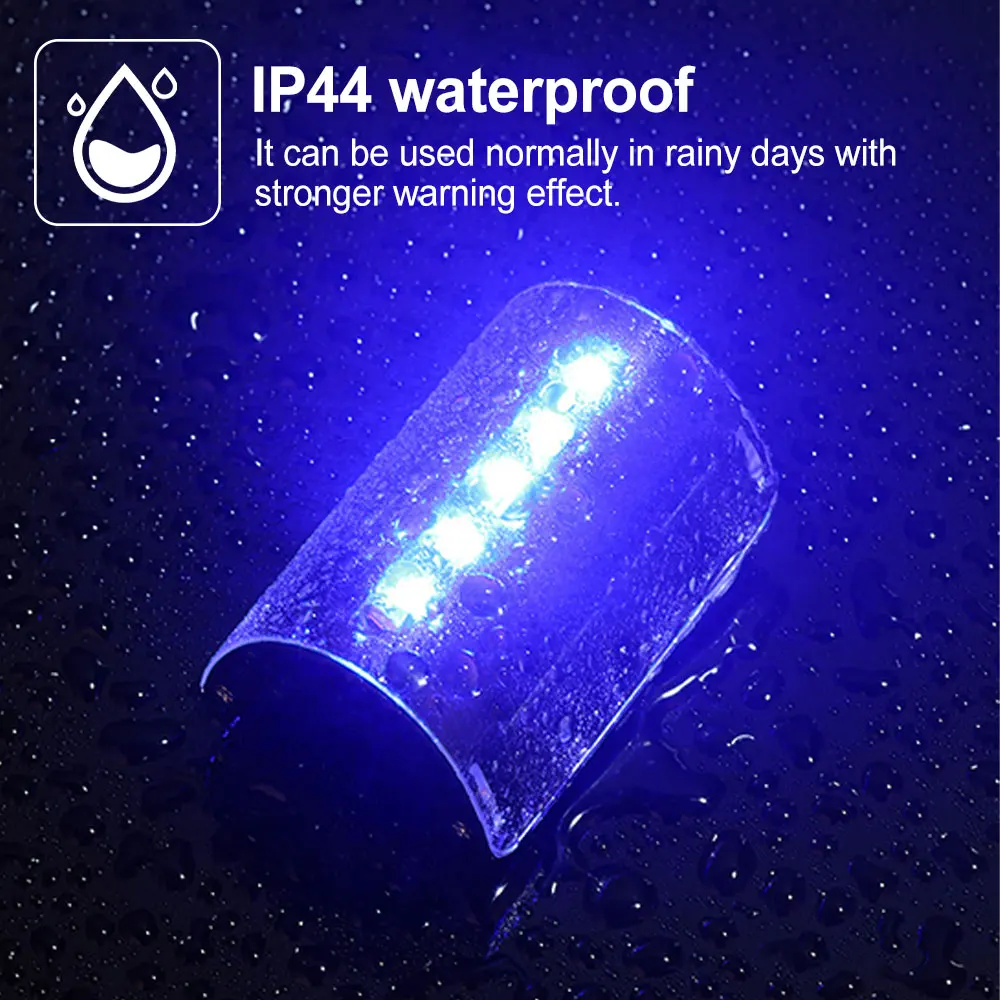 Novedade Intelligent Recharging Tail Light Automatic Start-stop Touch Control Warning Light LED Ring Lights Cycling Accessories