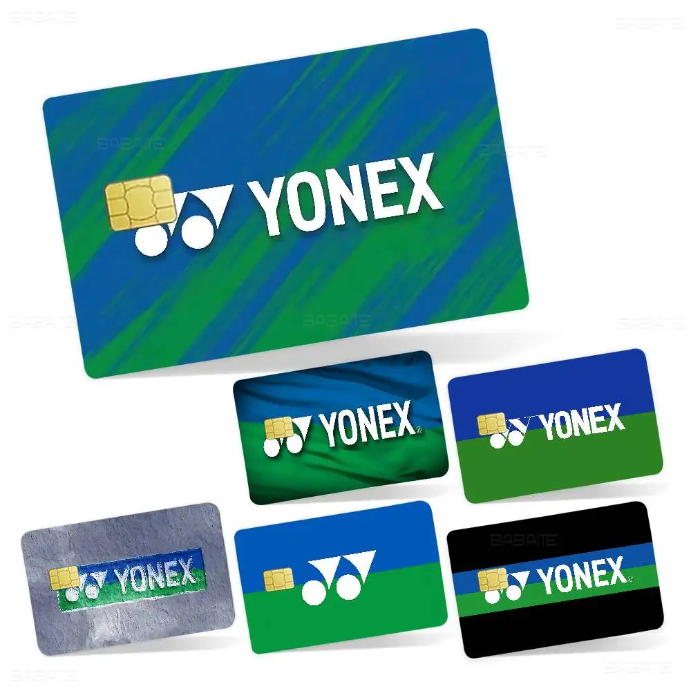 Fashion Badminton Y-Yonex 2024 Anime Cartoon Skin Stickers Film Tape Case for Big Credit Debit Card Front Side