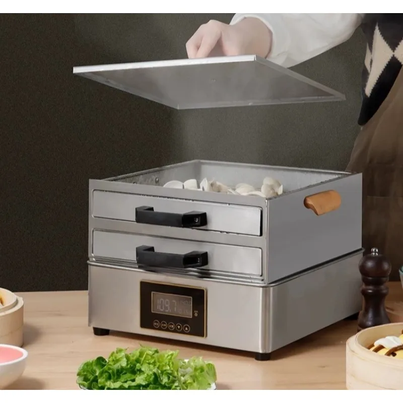 Home Use Rice Noodle Roll Machine 304 Stainless Steel Electric Rice Steamer Intelligent Small Breakfast Maker for Kitchen