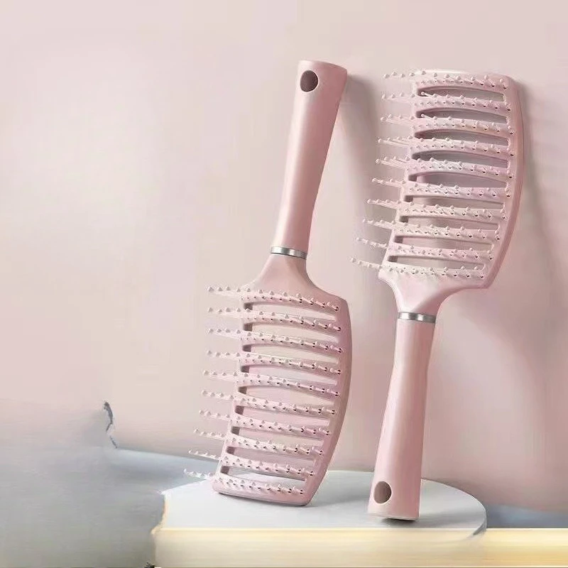 1/3PC Big Wave Curling Hair Brush Large Ventilated Comb for Voluminous Back Hairstyle Cushion Massage Brush Long Curly Hair